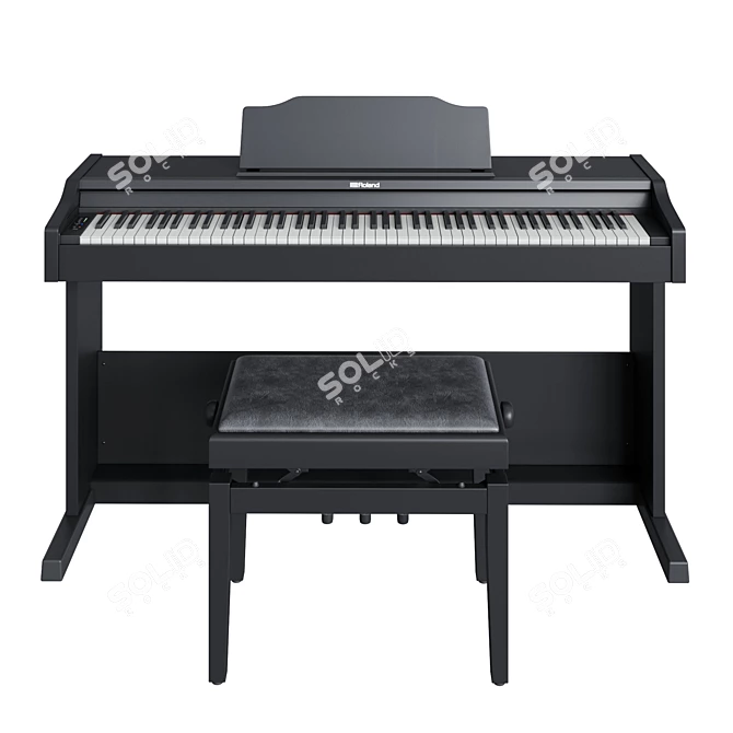 Compact and Stylish Roland RP 102 3D model image 2