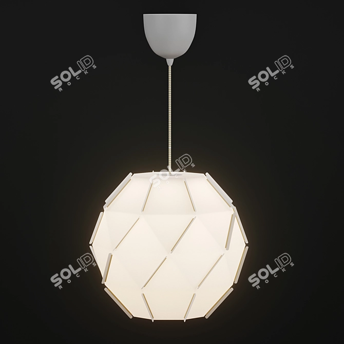 Cozy Lighting Pendant: SHÖPENNA IKEA 3D model image 1