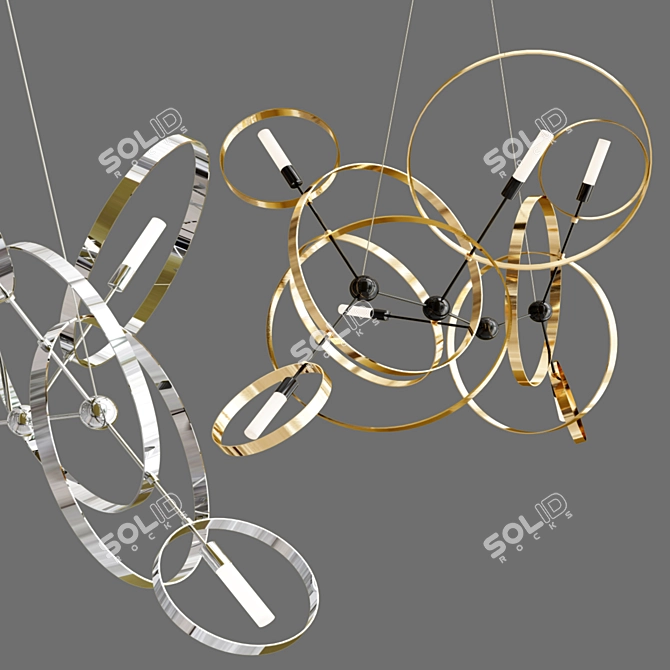 Elegant Celesse Pendant Light 3D model image 1
