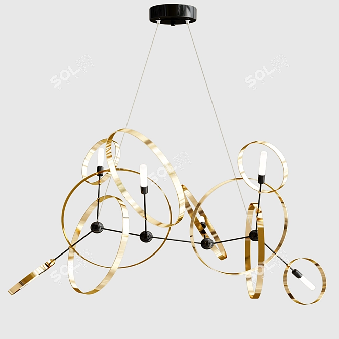 Elegant Celesse Pendant Light 3D model image 2