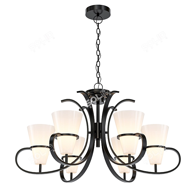 Elegant Fiacolla Pendant Light 3D model image 1