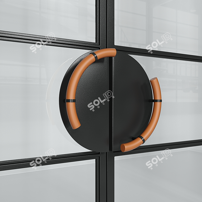 Title: Loft Glass Partition 3D model image 2