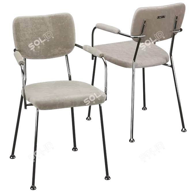 Sleek Sika Design Benson Chair 3D model image 3