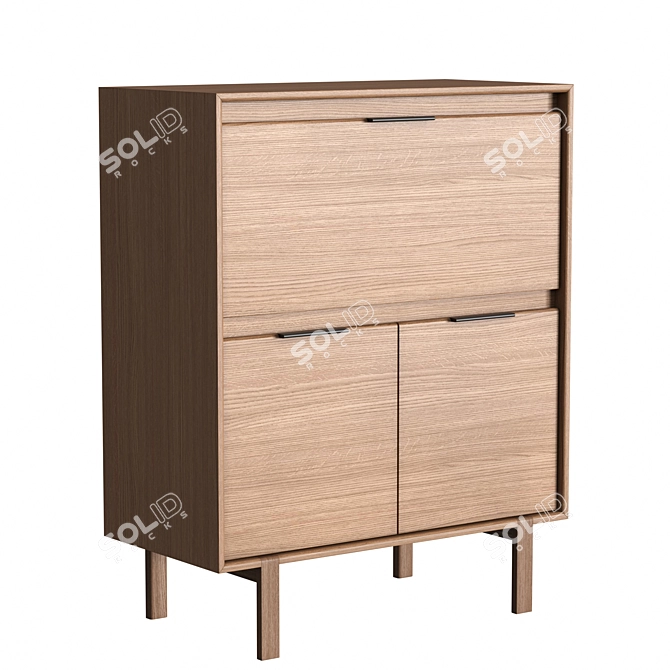 Dantone JP Line 6.0 Bureau - Elegant and Spacious 3D model image 2