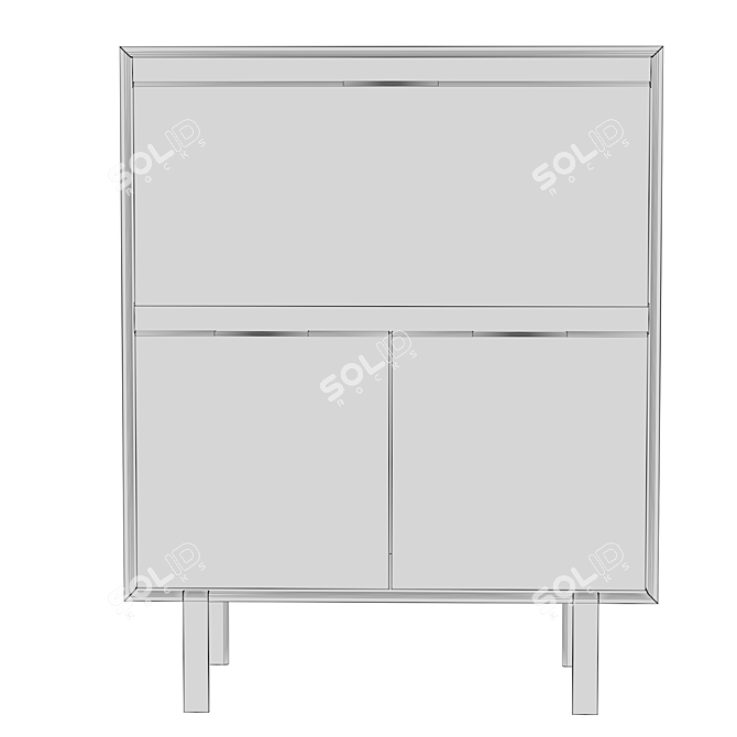 Dantone JP Line 6.0 Bureau - Elegant and Spacious 3D model image 4