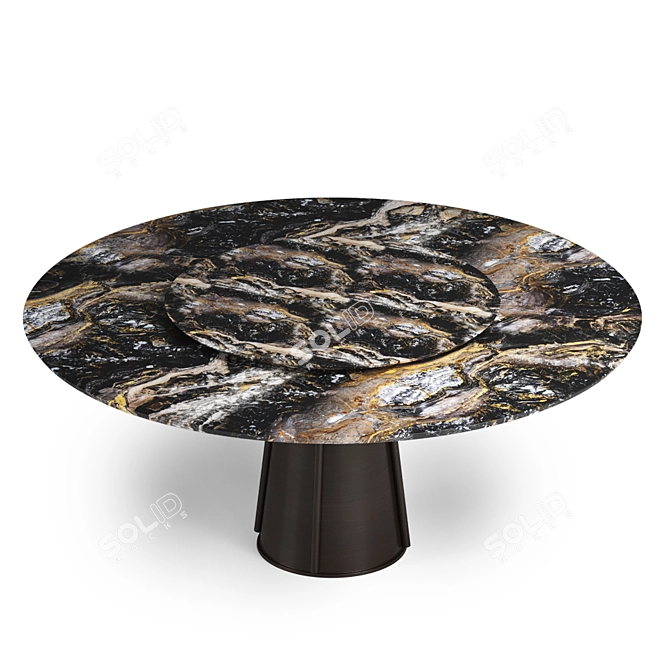 Round Marble Dining Table: BALLOON by Natevo 3D model image 2