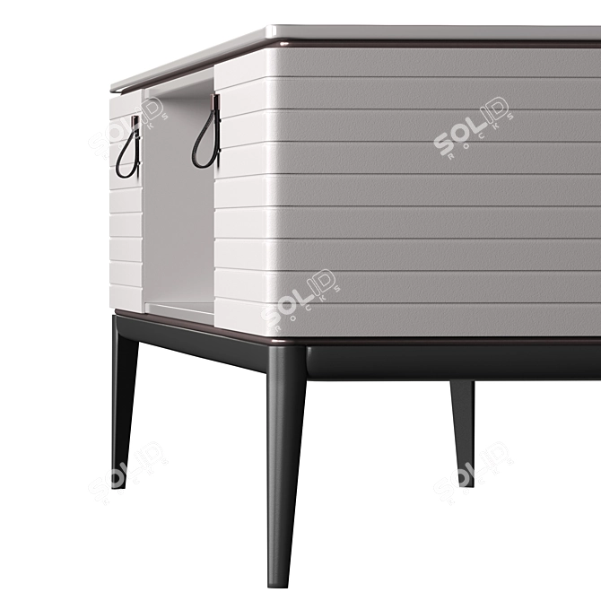Sleek Levanzo Low Sideboard 3D model image 2