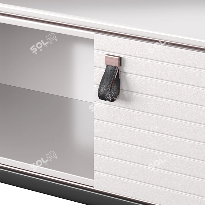 Sleek Levanzo Low Sideboard 3D model image 3