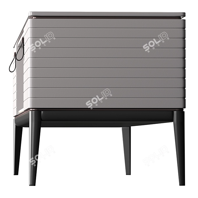 Sleek Levanzo Low Sideboard 3D model image 4