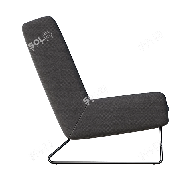 Hicks Modern Armchair: Sleek & Stylish 3D model image 2