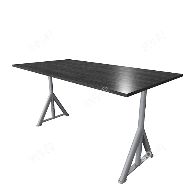 IDOSEN Height-Adjustable Computer Desk 3D model image 1