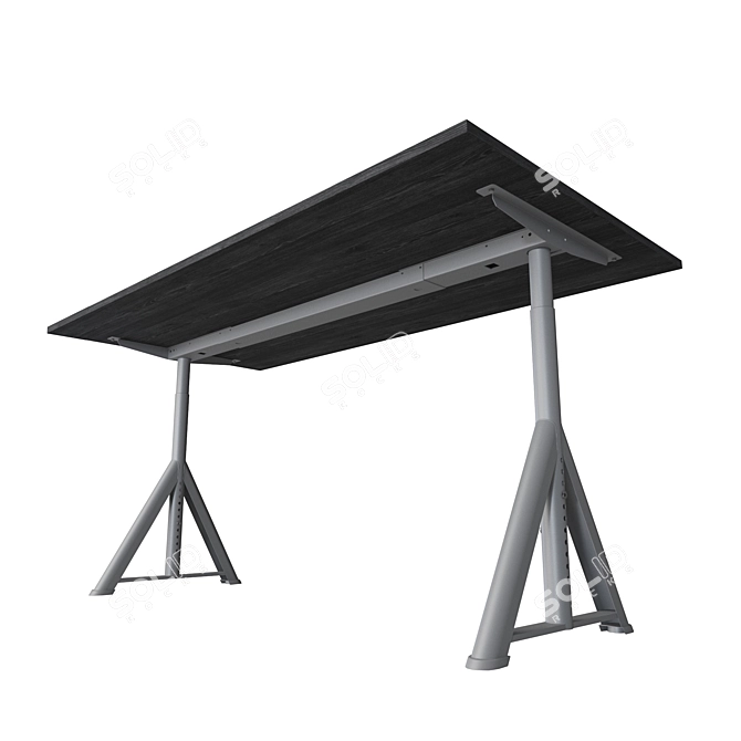 IDOSEN Height-Adjustable Computer Desk 3D model image 2