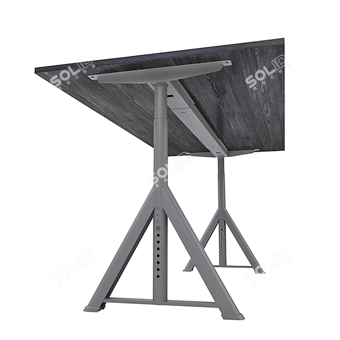 IDOSEN Height-Adjustable Computer Desk 3D model image 6