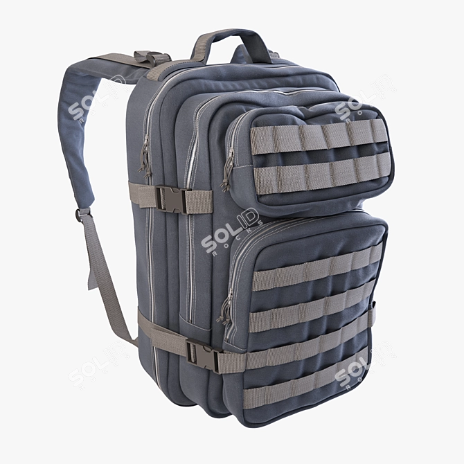 Realistic 3D Backpack Model 3D model image 1