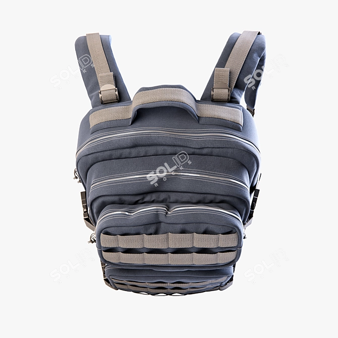 Realistic 3D Backpack Model 3D model image 4