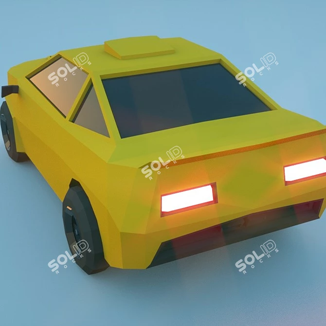 High-Polygon Sports Car Model 3D model image 3