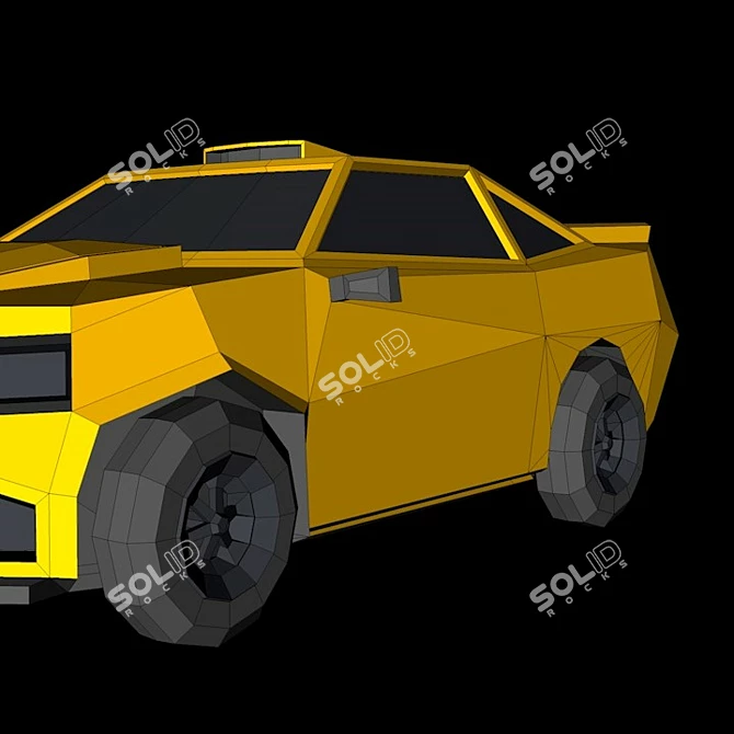 High-Polygon Sports Car Model 3D model image 4