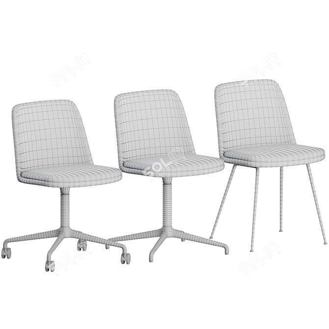 Rely Chair: Sleek and Stylish Seating Solution 3D model image 3