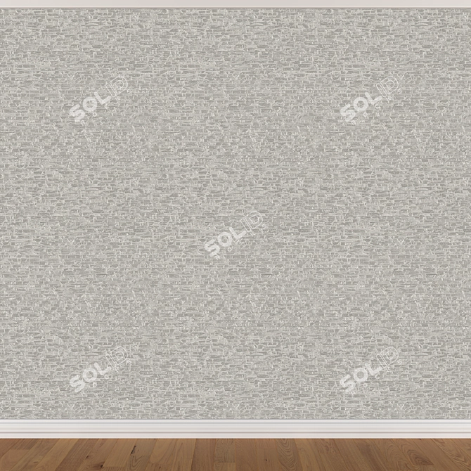 Seamless Wallpaper Set with 3 Textures 3D model image 4