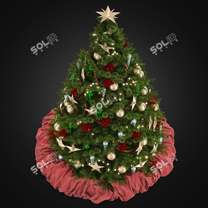 Festive Fir: Ultimate Christmas Tree 3D model image 2