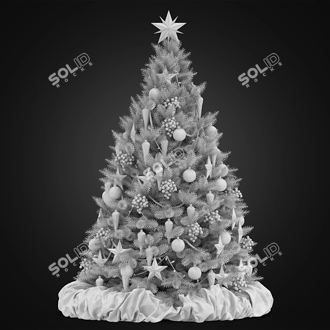 Festive Fir: Ultimate Christmas Tree 3D model image 3