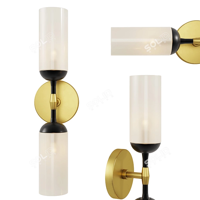 Elegant Emmett Sconce - 465mm 3D model image 1