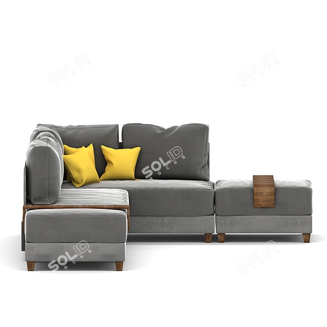 Modern Koctas Fly Sofa, 3Ds Max 2016 3D model image 2