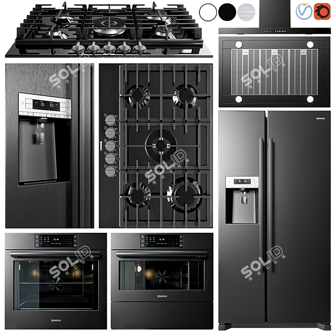 Bosch Appliance Collection: Transform Your Kitchen! 3D model image 1