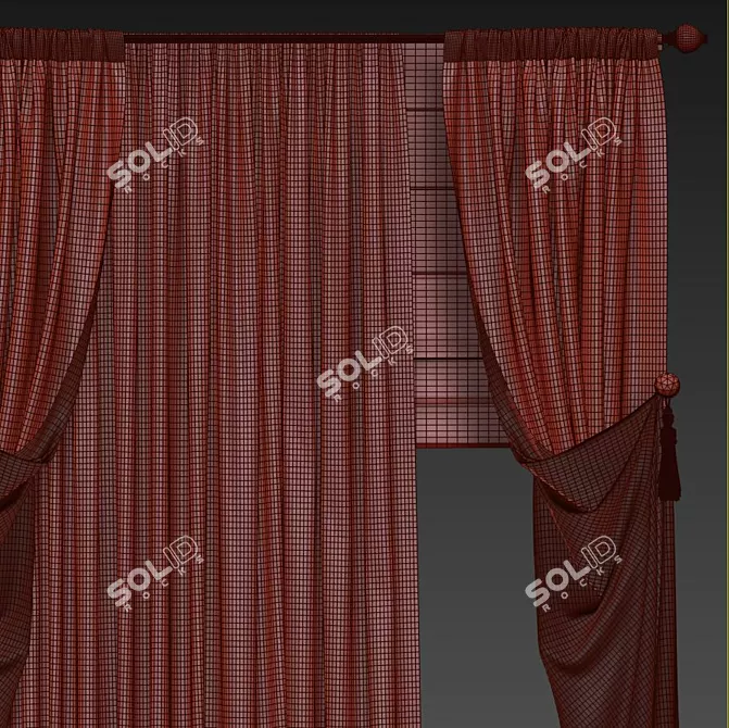 Revamp Your Space with Curtain 749 3D model image 3