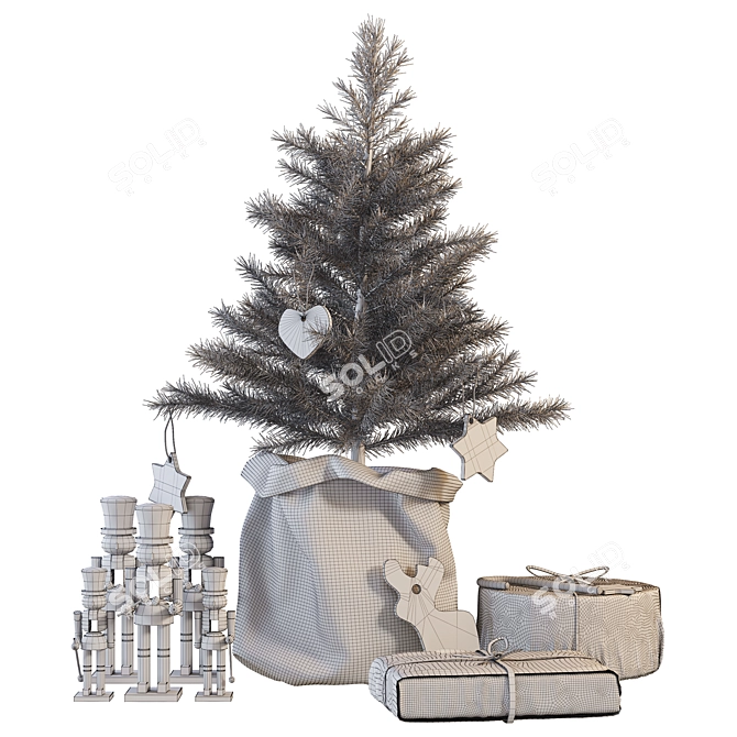 Corona Render Christmas Decoration 3D model image 5