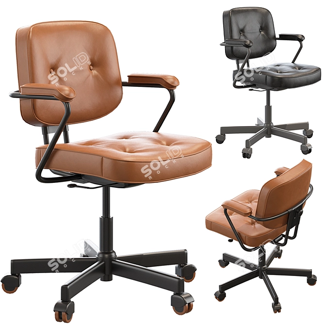 Sleek and Stylish: IKEA ALEFJÄLL Office Chair 3D model image 2