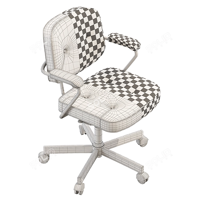 Sleek and Stylish: IKEA ALEFJÄLL Office Chair 3D model image 3