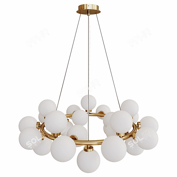 Garda Decor Sphere Ceiling Lamp 3D model image 2