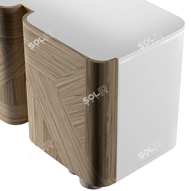 Japanese Inspired Kisho Sideboard 3D model image 4