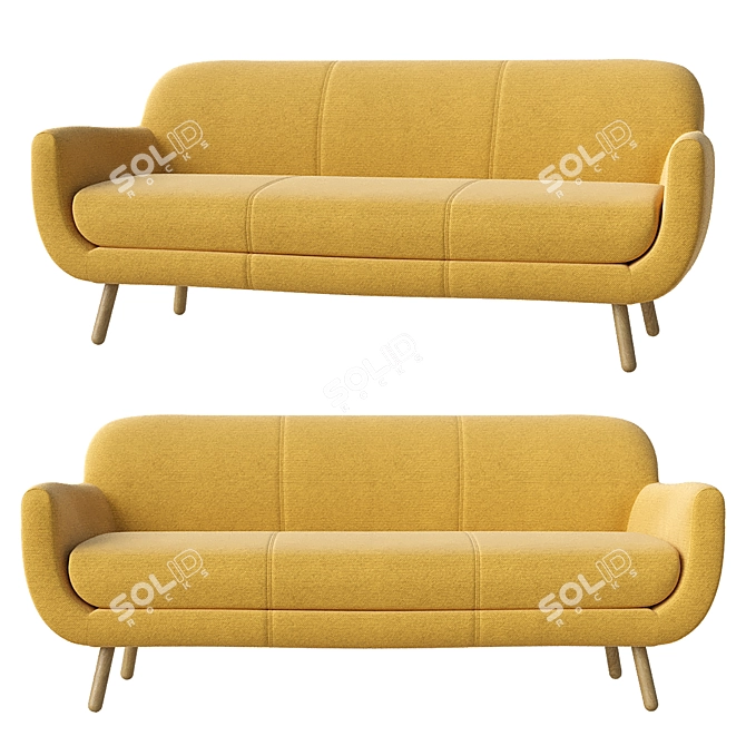 Modern Multifunctional Sofa 3D model image 1