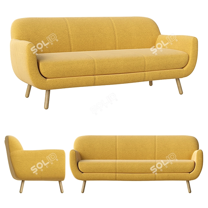 Modern Multifunctional Sofa 3D model image 2