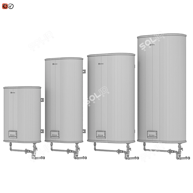 Thermex Optima Water Heater Set 3D model image 3