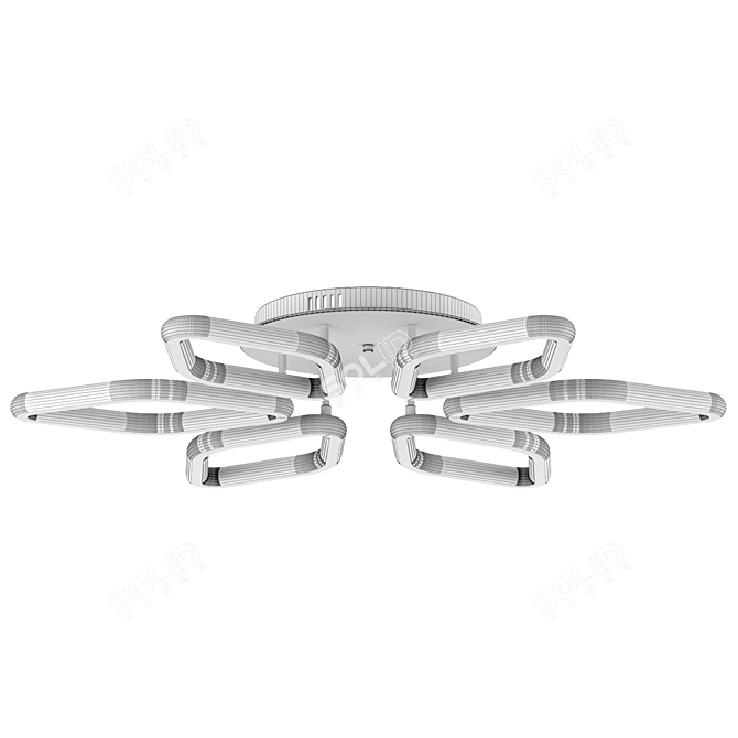Accra LED Ceiling Chandelier | Baltic Style 3D model image 7