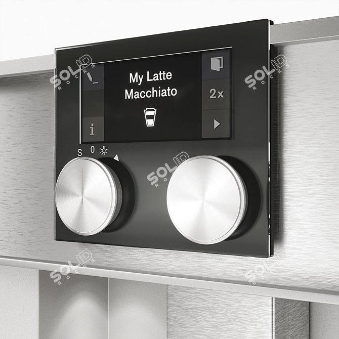 Gaggenau Built-in Espresso Maker & Warming Drawer 3D model image 3