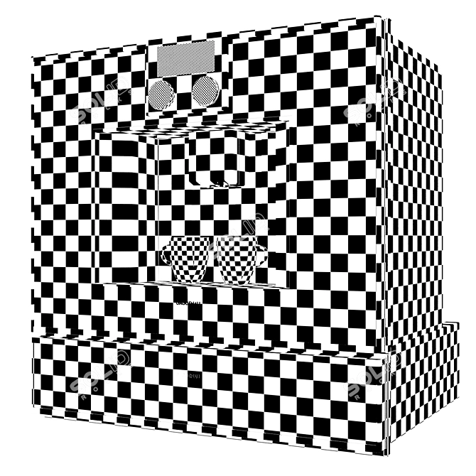 Gaggenau Built-in Espresso Maker & Warming Drawer 3D model image 4