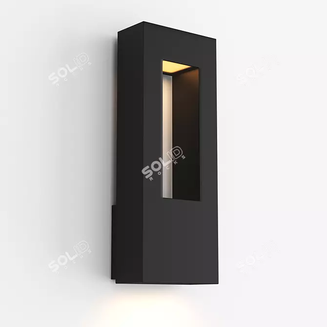 Hinkley Atlantis LED Outdoor Wall Sconce 3D model image 1