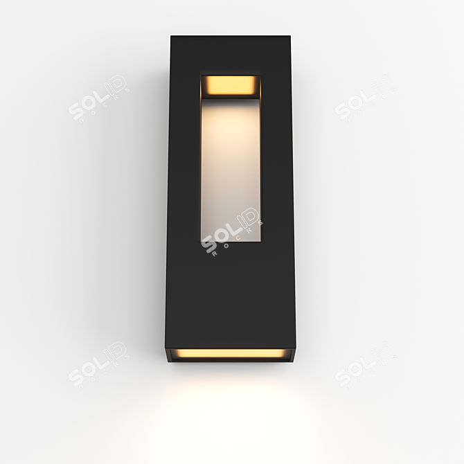 Hinkley Atlantis LED Outdoor Wall Sconce 3D model image 2