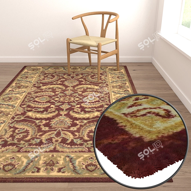 High-Quality Carpet Set 3D model image 5