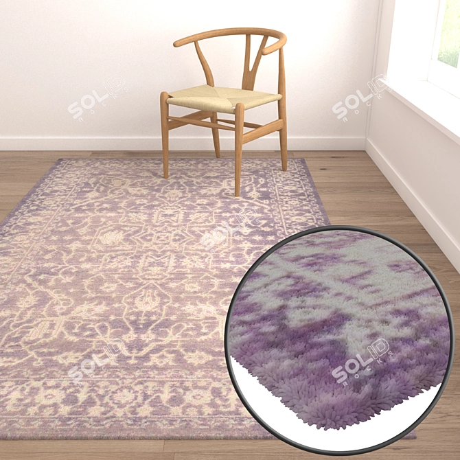  Versatile Carpets Set for 3D Renders 3D model image 5
