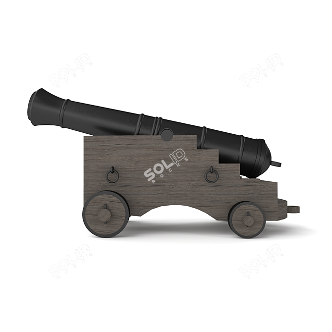 Sailing Force 3D Cannon 3D model image 5