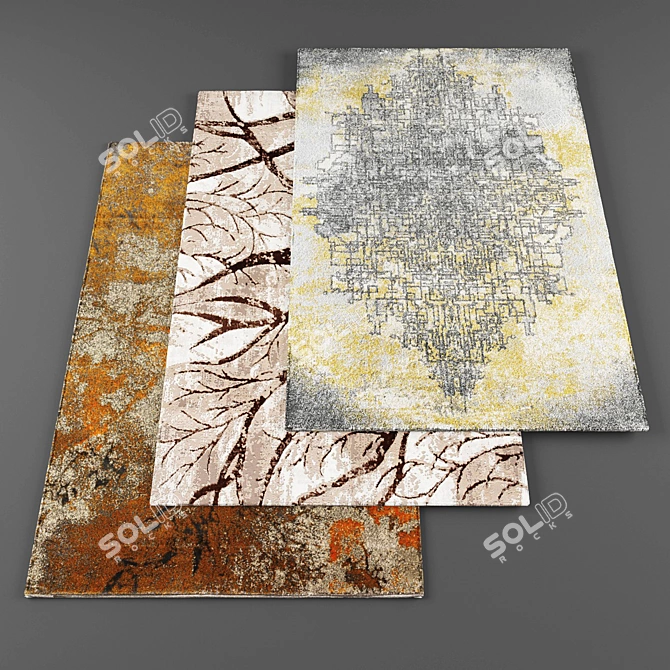 High-Res Rugs Bundle 3D model image 1