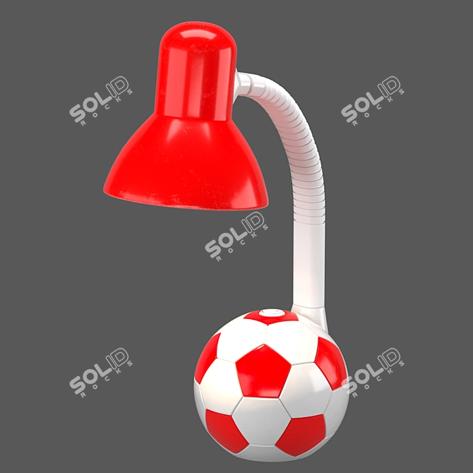 Soccer Ball Table Lamp 3D model image 4