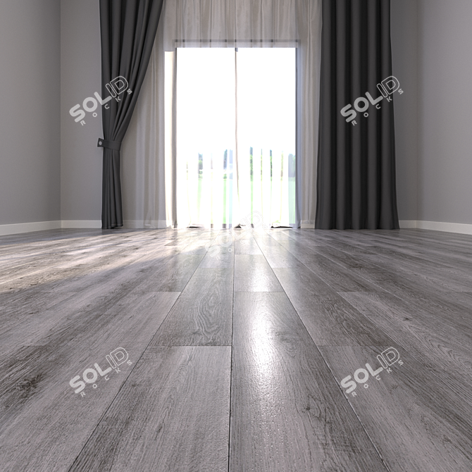 Yurtbay Barkwood Ash: Versatile, High-Quality Flooring 3D model image 2