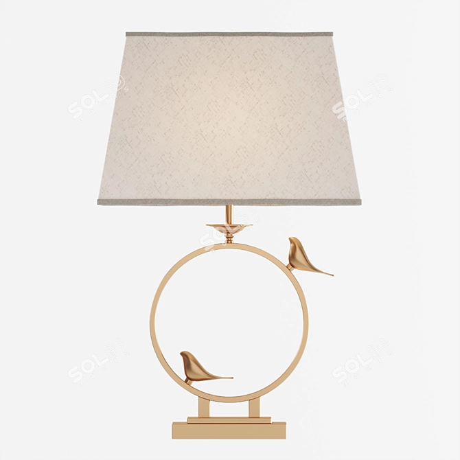 Elegant Rizzi Table Lamp 3D model image 2