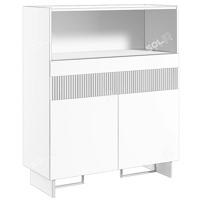 Diana Cupboard: Elegant Storage Solution 3D model image 3